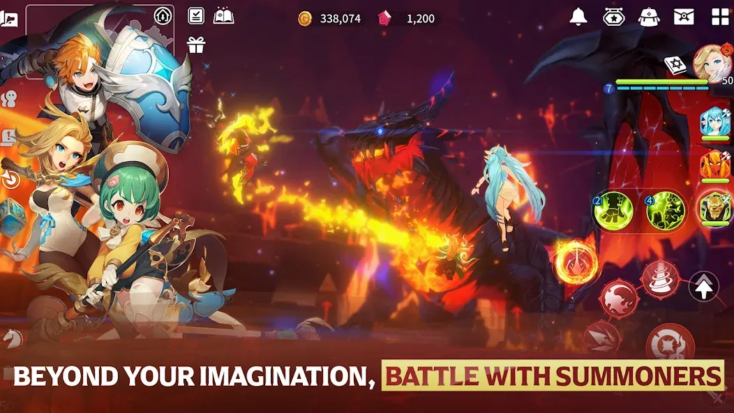 Summoners War: Chronicles [МОД: Деньги, Монеты и Меню MOD] Screenshot 3