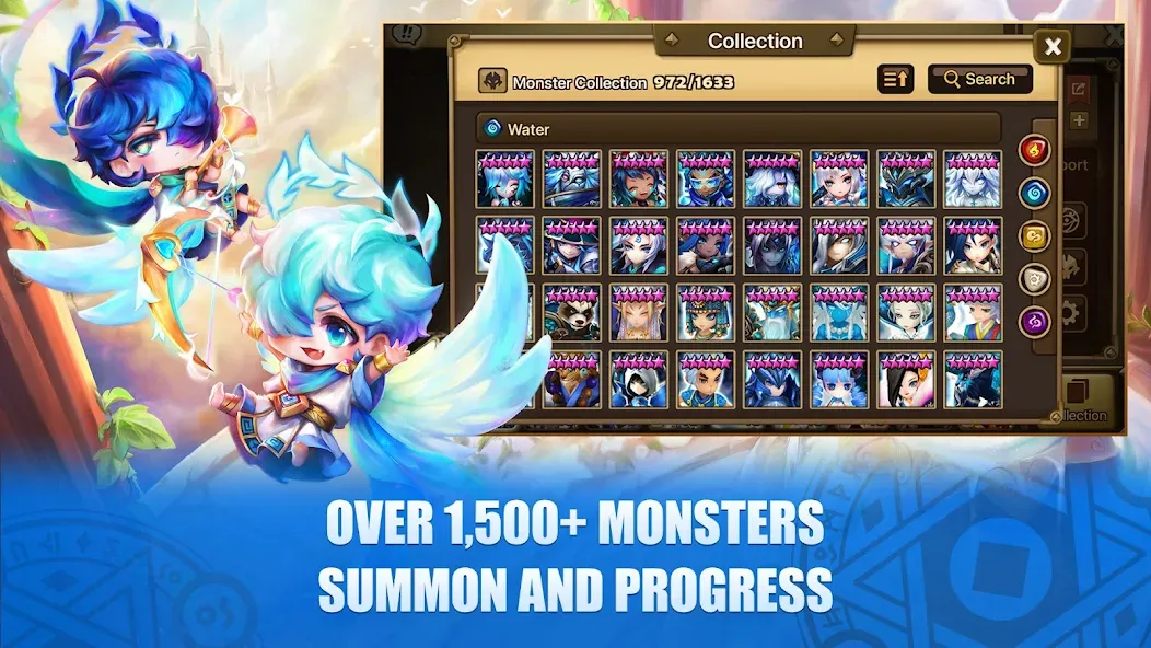 Summoners War [МОД: Меню, Бесконечные монеты и Открытые уровни] Screenshot 2