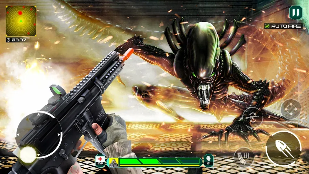 Alien - Dead Space Alien Games (сайфай) [МОД: Бесконечные деньги, Монеты и Мега MOD] Screenshot 2