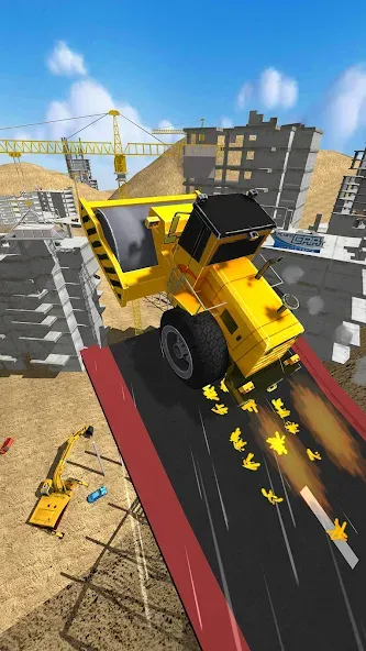 Construction Ramp Jumping (Конструкция для прыжков на рампе) [МОД: Много денег, Монет и Все открыто] Screenshot 5