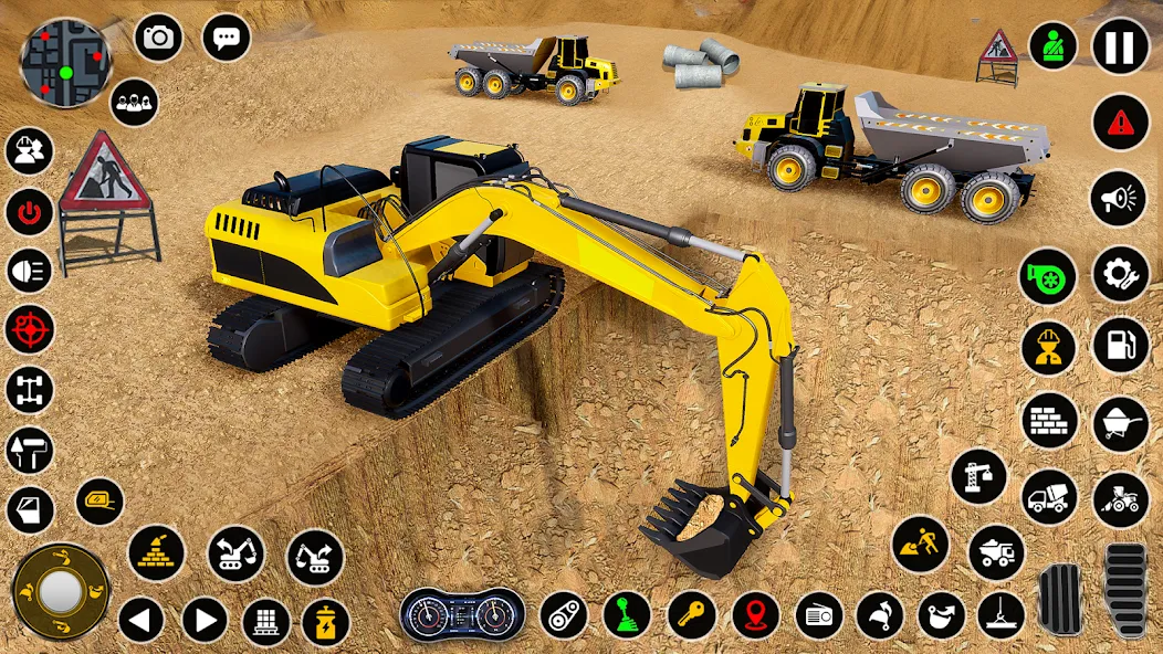 Construction Dump Truck Game (Конструкционный симулятор самосвала) [МОД: Много монет, Открытые уровни и Мега MOD] Screenshot 1