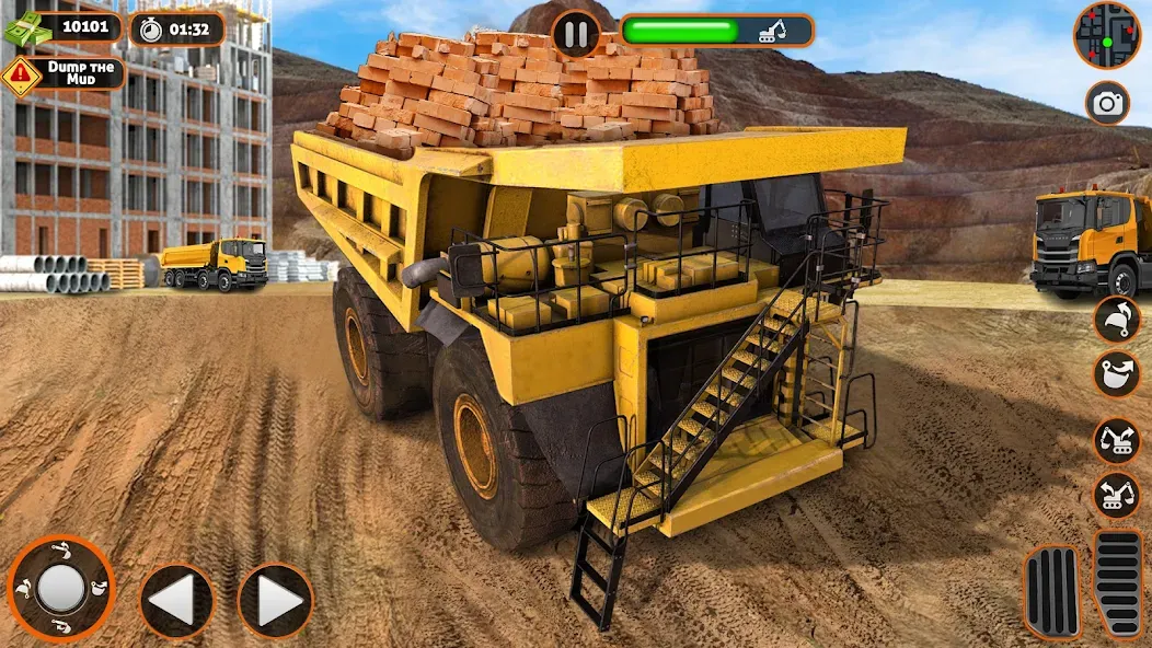 Construction Dump Truck Game (Конструкционный симулятор самосвала) [МОД: Много монет, Открытые уровни и Мега MOD] Screenshot 2