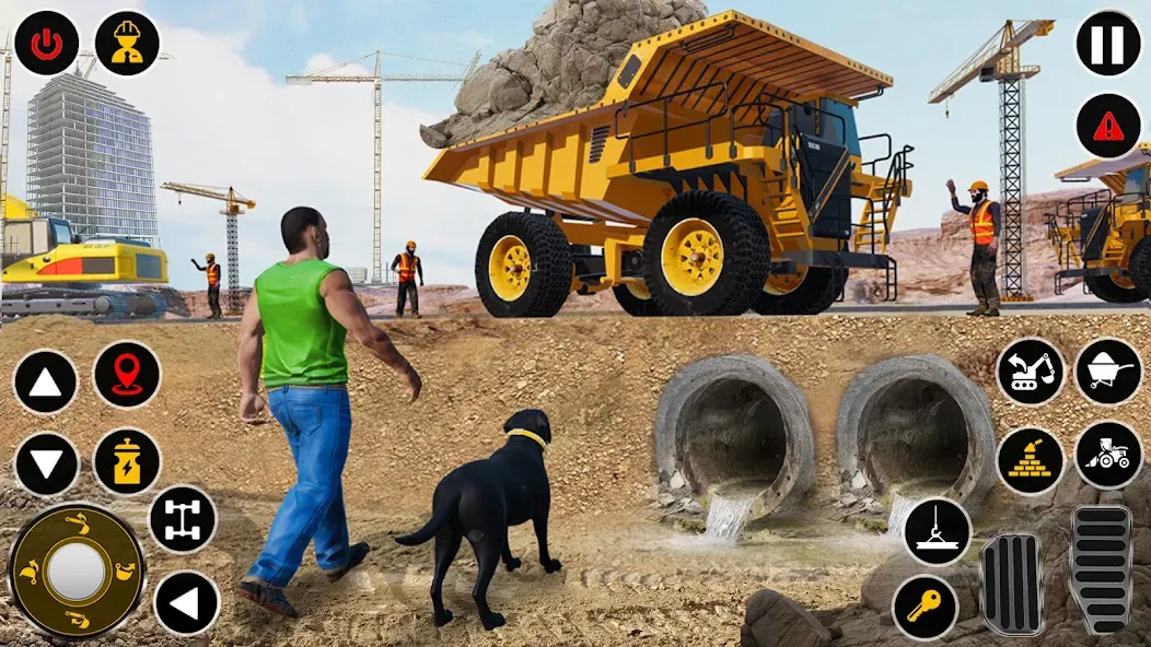 Construction Dump Truck Game (Конструкционный симулятор самосвала) [МОД: Много монет, Открытые уровни и Мега MOD] Screenshot 3
