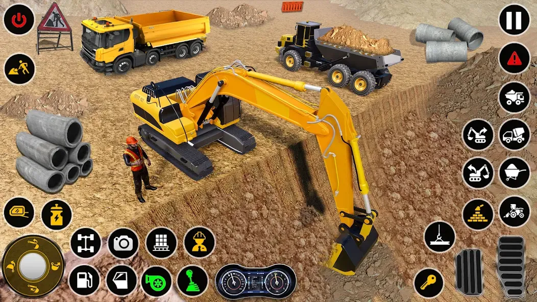 Construction Dump Truck Game (Конструкционный симулятор самосвала) [МОД: Много монет, Открытые уровни и Мега MOD] Screenshot 5
