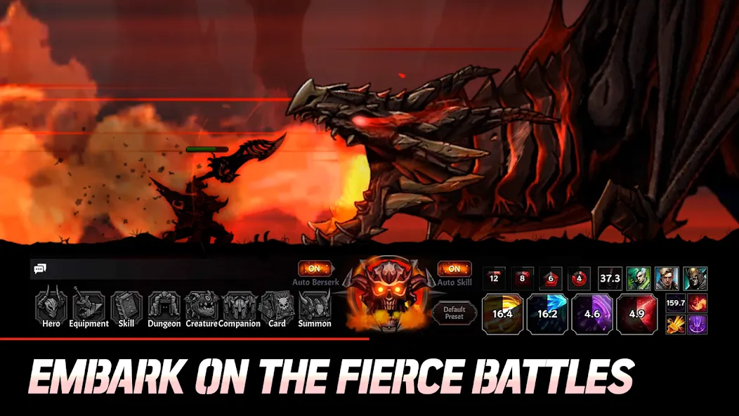 Idle Berserker: legend of rpg (Айдл) [МОД: Меню, Бесконечные монеты и Открытые уровни] Screenshot 1