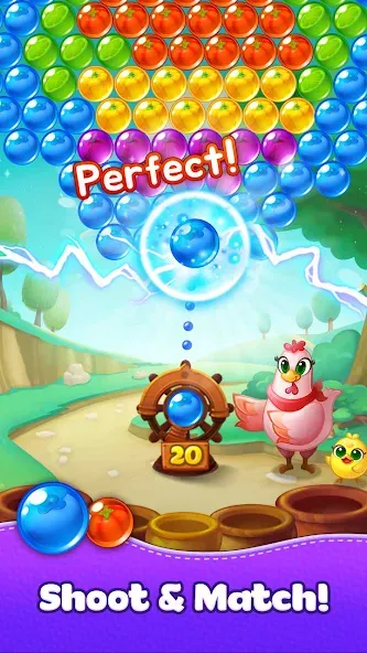 Bubble CoCo : Bubble Shooter (Бабл Коко) [МОД: Бесконечные деньги, Монеты и Мега MOD] Screenshot 1