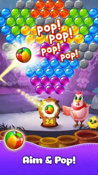 Bubble CoCo : Bubble Shooter (Бабл Коко) [МОД: Бесконечные деньги, Монеты и Мега MOD] Screenshot 2