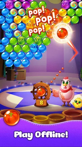 Bubble CoCo : Bubble Shooter (Бабл Коко) [МОД: Бесконечные деньги, Монеты и Мега MOD] Screenshot 5