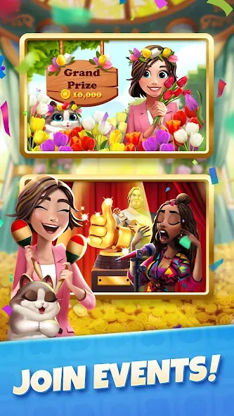 Zoey's Journey: Match & Design [МОД: Все открыто, Дополнительные деньги и Меню MOD] Screenshot 3