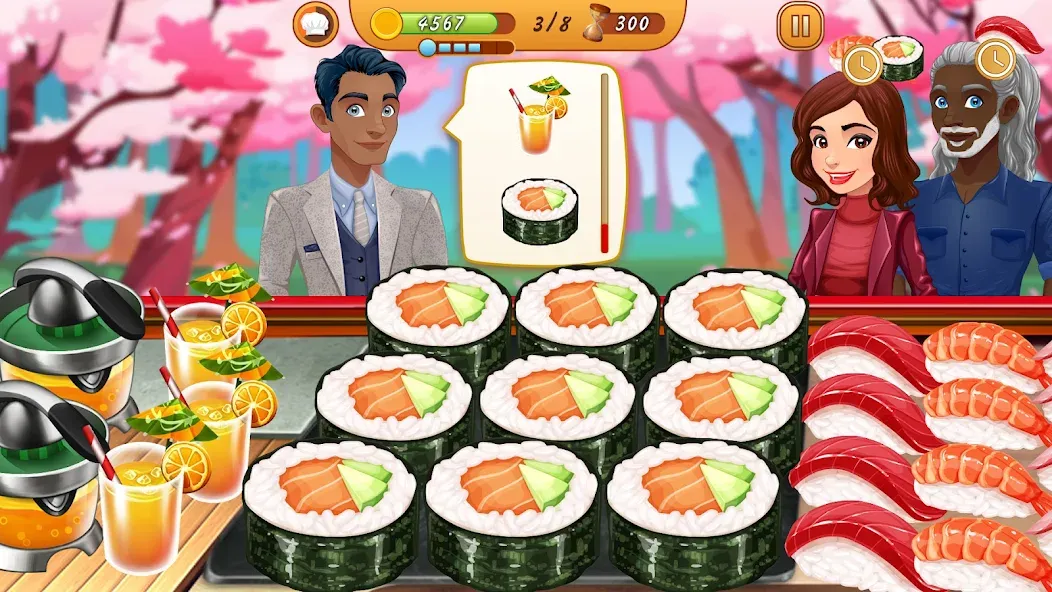 Cooking Team: Restaurant Games [МОД: Все открыто, Дополнительные деньги и Меню MOD] Screenshot 3