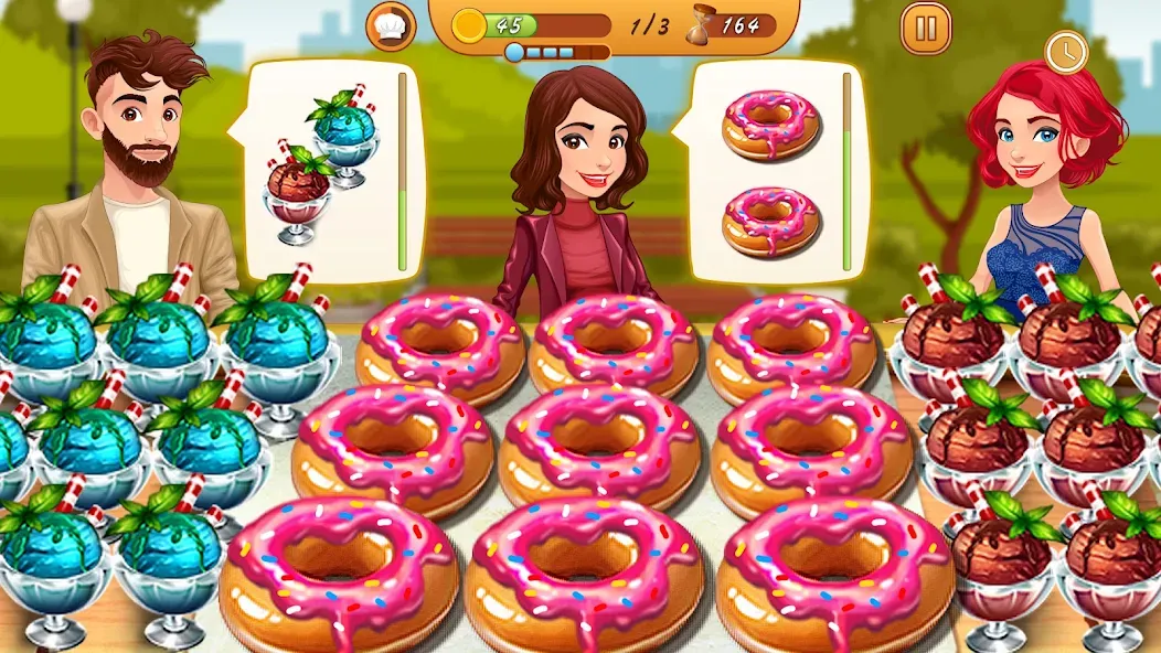 Cooking Team: Restaurant Games [МОД: Все открыто, Дополнительные деньги и Меню MOD] Screenshot 5