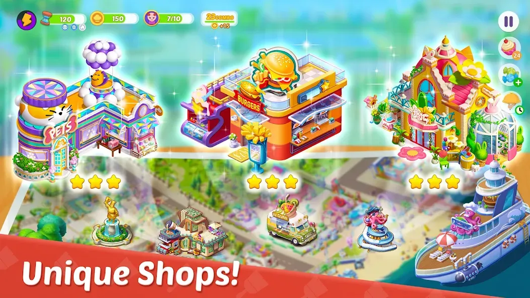 Cooking Town - Restaurant Game (Кукинг Таун) [МОД: Много монет, Открытые уровни и Мега MOD] Screenshot 5