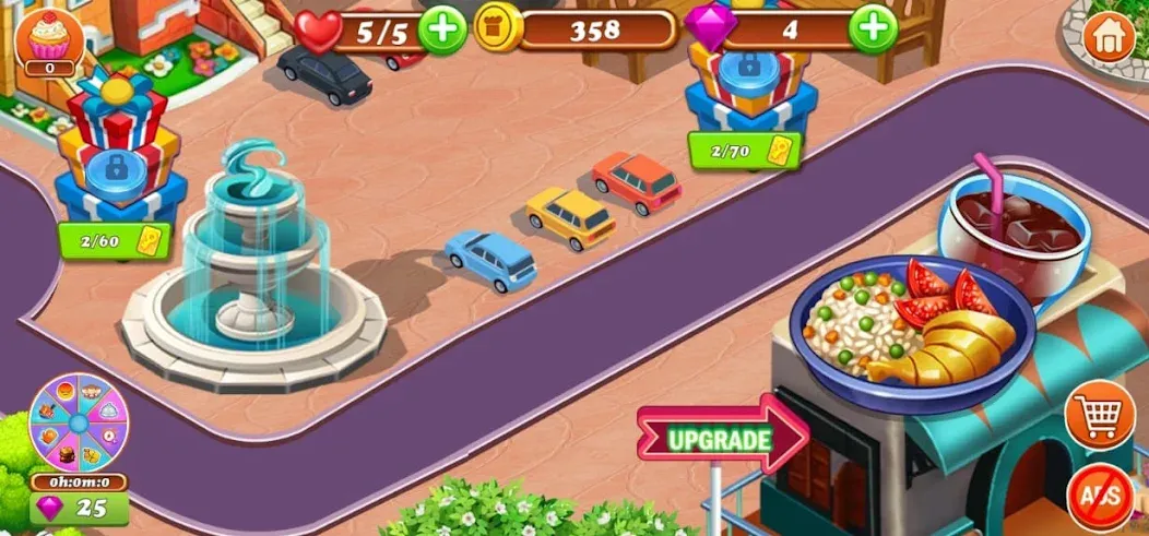 Food Game Crazy Super Chef [МОД: Бесконечные деньги, Монеты и Мега MOD] Screenshot 3