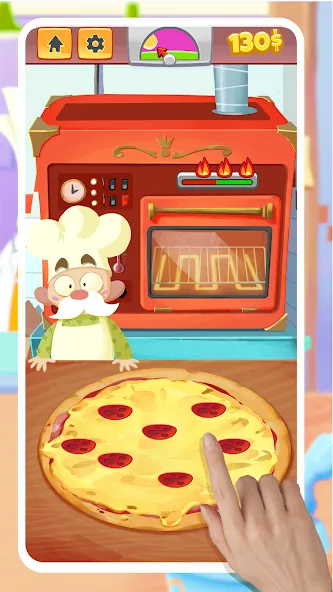 Pizza Maker - Cooking Games (Пицца Мейкер) [МОД: Много денег, Монет и Все открыто] Screenshot 1