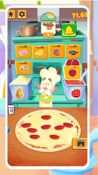 Pizza Maker - Cooking Games (Пицца Мейкер) [МОД: Много денег, Монет и Все открыто] Screenshot 2
