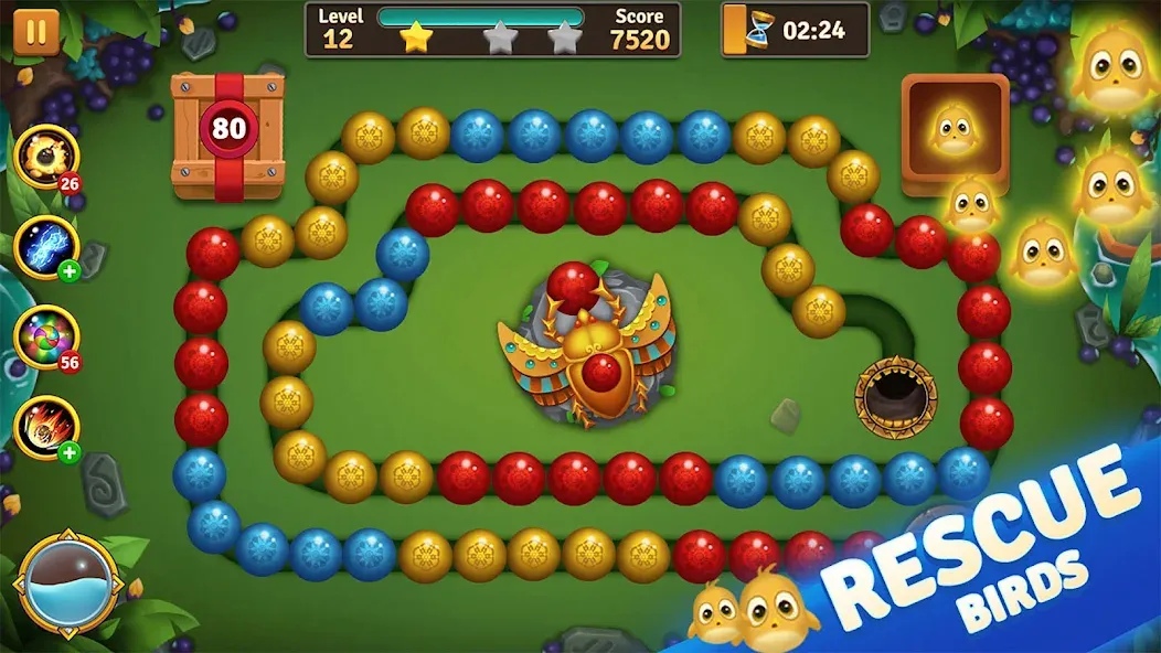Jungle Marble Blast [МОД: Много монет, Открытые уровни и Мега MOD] Screenshot 2