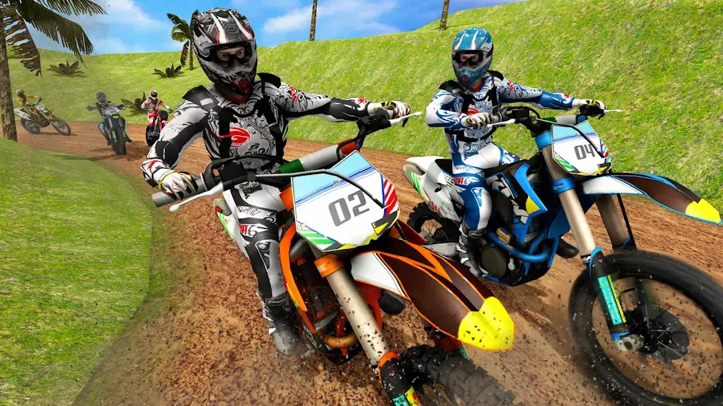 Mountain Dirt Bike Champions [МОД: Много денег, Монет и Все открыто] Screenshot 2