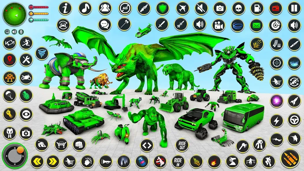Multi Animal Robot Car Games (Мульти Анимал Робот Кар Игры) [МОД: Много денег, Монет и Все открыто] Screenshot 3