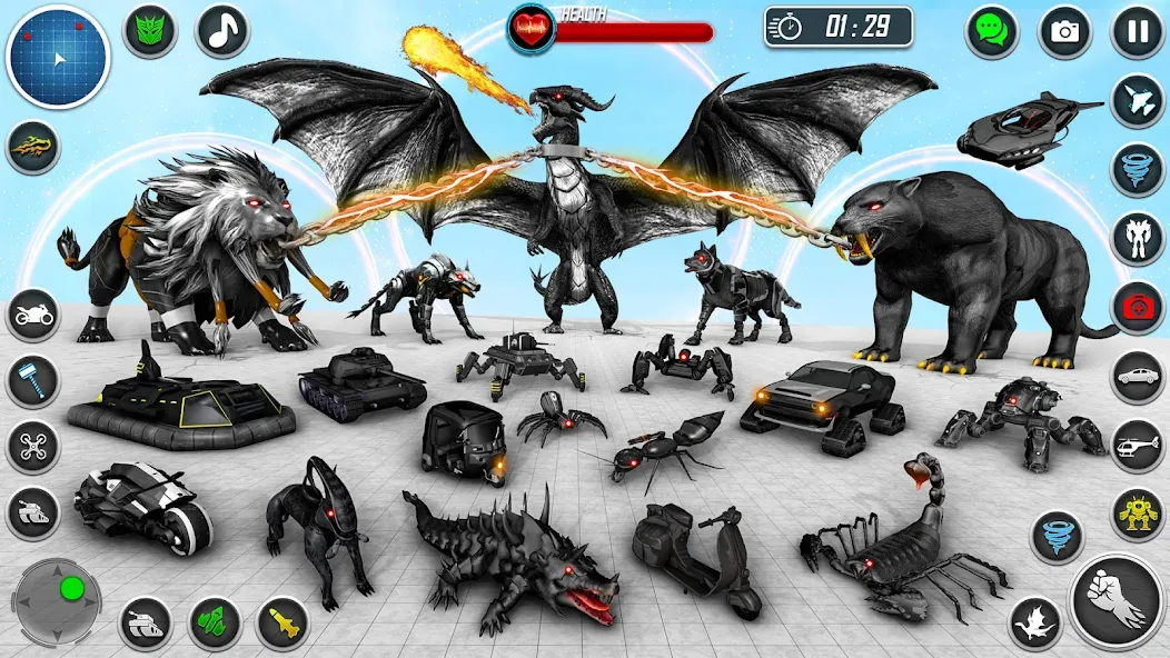 Multi Animal Robot Car Games (Мульти Анимал Робот Кар Игры) [МОД: Много денег, Монет и Все открыто] Screenshot 4