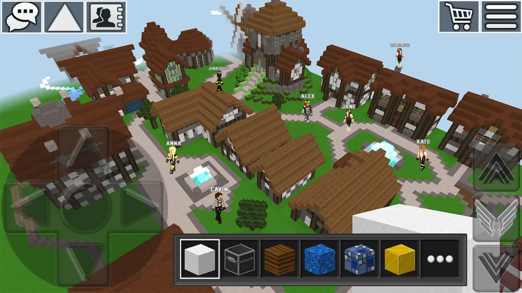 World Craft: Block Craftsman [МОД: Все открыто, Дополнительные деньги и Меню MOD] Screenshot 1