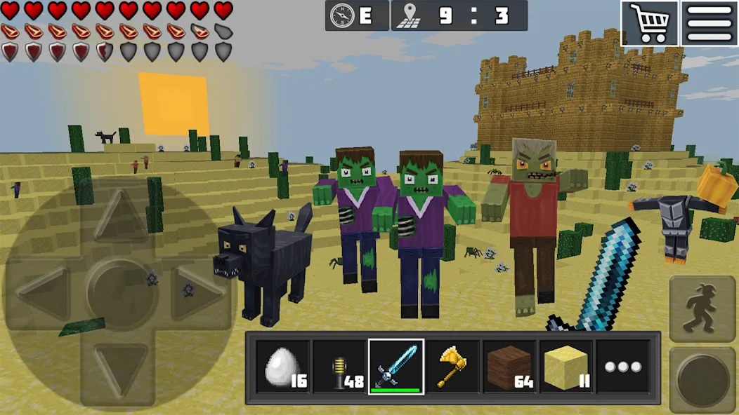 World Craft: Block Craftsman [МОД: Все открыто, Дополнительные деньги и Меню MOD] Screenshot 4