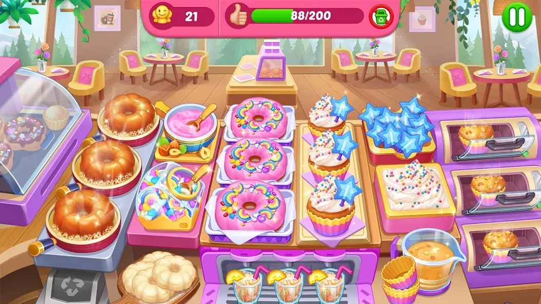 Crazy Cooking Diner: Chef Game (Крейзи кукинг дайнер) [МОД: Деньги, Монеты и Меню MOD] Screenshot 5