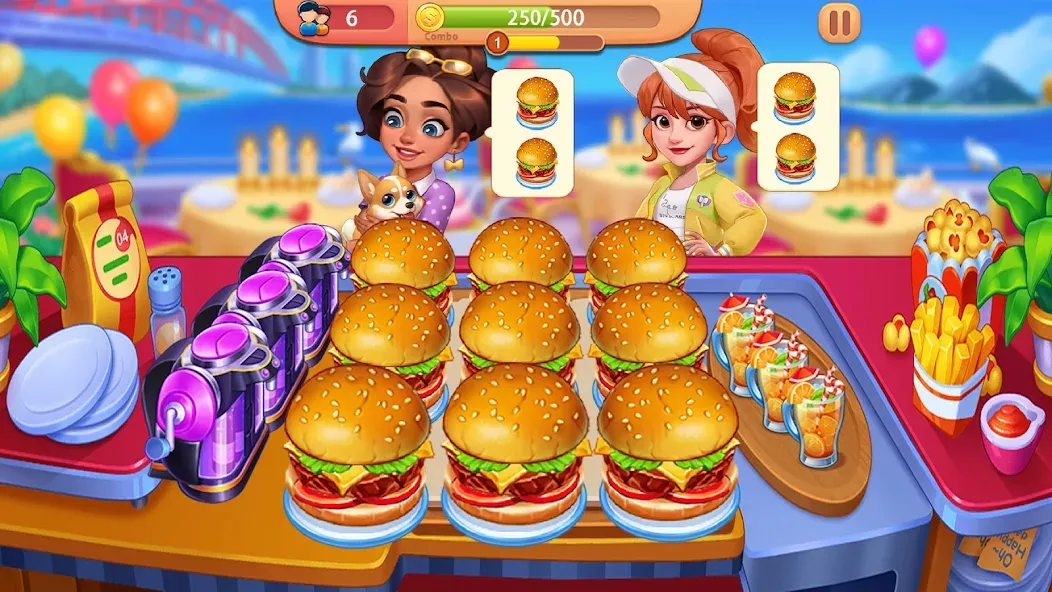 Cooking Journey: Cooking Games (Кукинг Джерни) [МОД: Меню, Бесконечные монеты и Открытые уровни] Screenshot 2