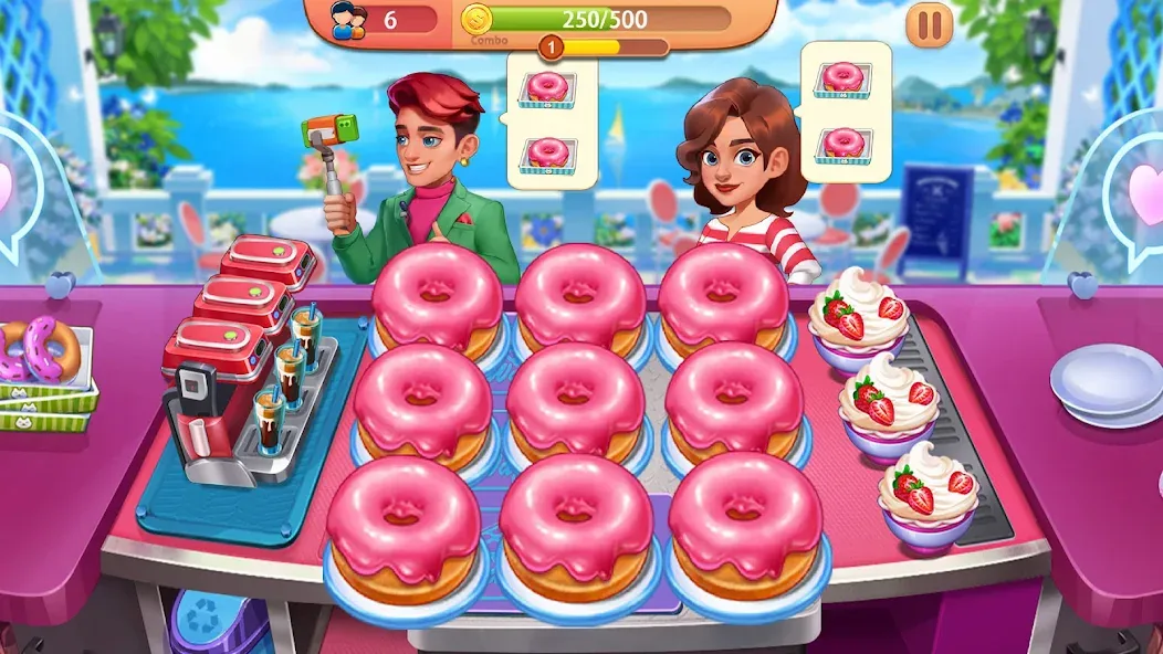 Cooking Journey: Cooking Games (Кукинг Джерни) [МОД: Меню, Бесконечные монеты и Открытые уровни] Screenshot 3