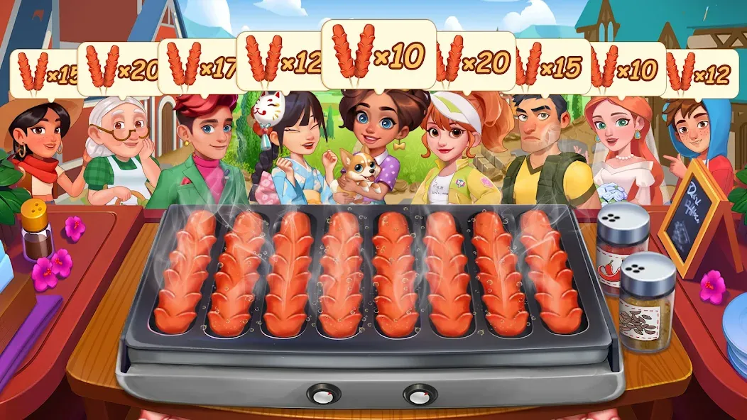 Cooking Journey: Cooking Games (Кукинг Джерни) [МОД: Меню, Бесконечные монеты и Открытые уровни] Screenshot 5