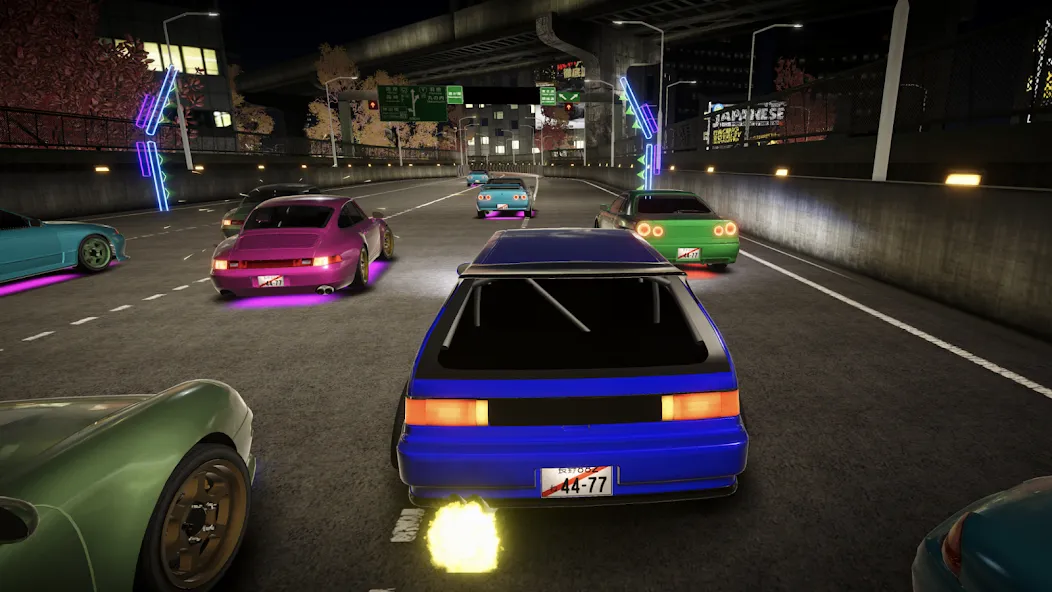 Kanjozokuレーサ Racing Car Games [МОД: Бесконечные деньги, Монеты и Мега MOD] Screenshot 5