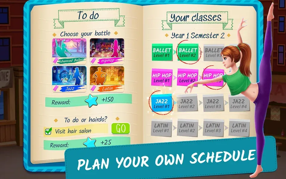 Dance School Stories [МОД: Много денег, Монет и Все открыто] Screenshot 4