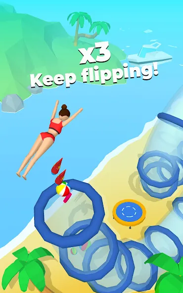 Flip Jump Stack! [МОД: Меню, Бесконечные монеты и Открытые уровни] Screenshot 1