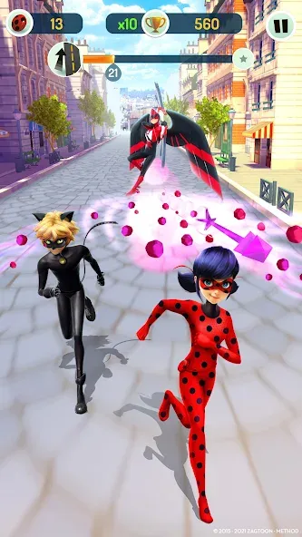 Miraculous Ladybug & Cat Noir [МОД: Много монет, Открытые уровни и Мега MOD] Screenshot 5