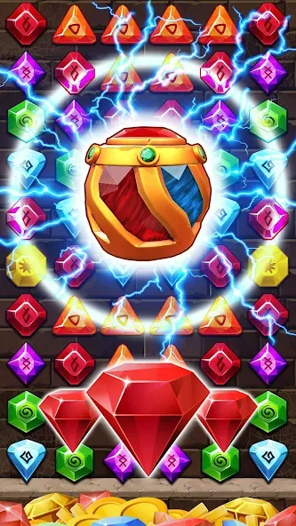 Jewel Ancient Pyramid Treasure [МОД: Деньги, Монеты и Меню MOD] Screenshot 1