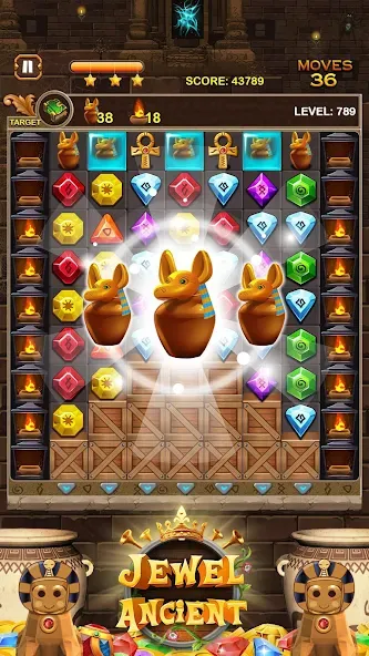 Jewel Ancient Pyramid Treasure [МОД: Деньги, Монеты и Меню MOD] Screenshot 2