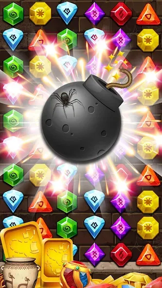 Jewel Ancient Pyramid Treasure [МОД: Деньги, Монеты и Меню MOD] Screenshot 4