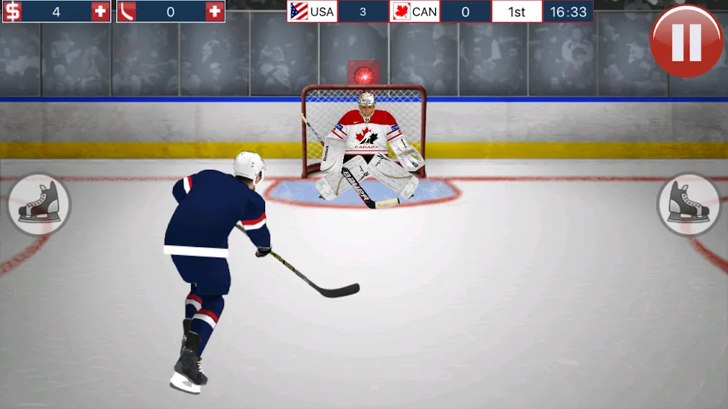 Hockey MVP (Хоккей МВП) [МОД: Бесконечные деньги, Монеты и Мега MOD] Screenshot 1