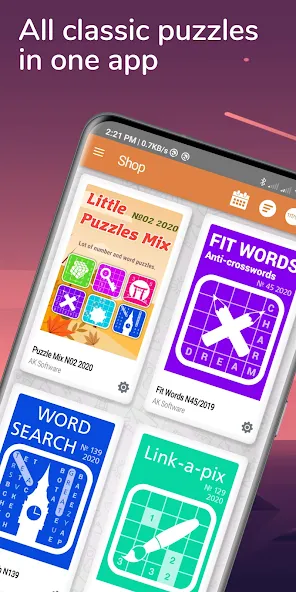 Puzzle Book: Daily puzzle page [МОД: Бесконечные деньги, Монеты и Мега MOD] Screenshot 1