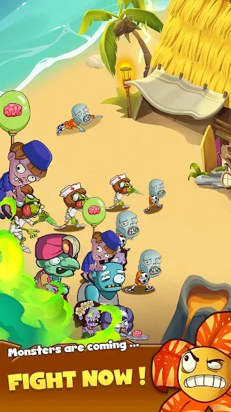 Zombie Defense - Plants War (Зомби Дефенс) [МОД: Меню, Бесконечные монеты и Открытые уровни] Screenshot 4