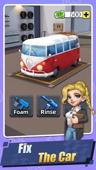 Car Fix Inc - Mechanic Garage (Кар Фикс Инк) [МОД: Меню, Бесконечные монеты и Открытые уровни] Screenshot 2