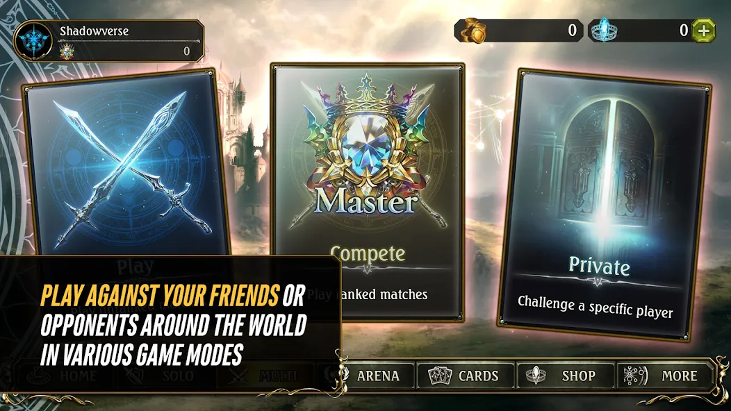 Shadowverse CCG (Шадовверс ККГ) [МОД: Бесконечные деньги, Монеты и Мега MOD] Screenshot 3