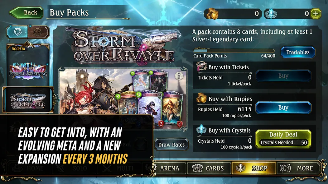 Shadowverse CCG (Шадовверс ККГ) [МОД: Бесконечные деньги, Монеты и Мега MOD] Screenshot 4