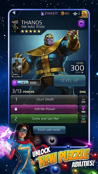 MARVEL Puzzle Quest: Hero RPG (Марвел Пазл Квест) [МОД: Бесконечные деньги, Монеты и Мега MOD] Screenshot 3