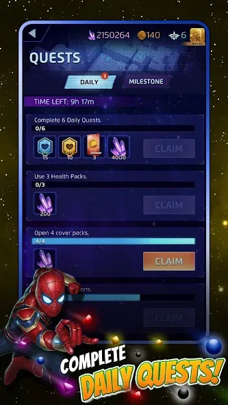 MARVEL Puzzle Quest: Hero RPG (Марвел Пазл Квест) [МОД: Бесконечные деньги, Монеты и Мега MOD] Screenshot 5