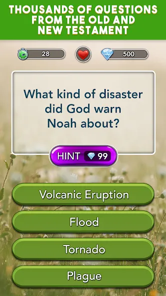 Daily Bible Trivia Bible Games (Ежедневные викторины Библии библейские игры) [МОД: Много денег, Монет и Все открыто] Screenshot 1