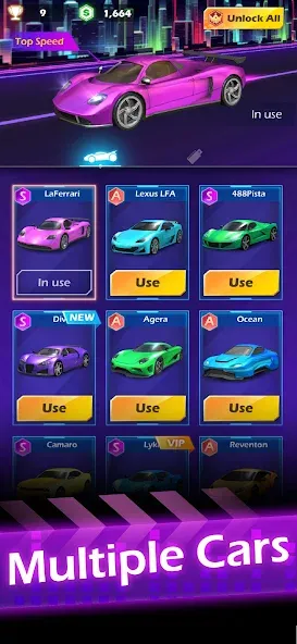 Beat Racing (Бит Рейсинг) [МОД: Много денег, Монет и Все открыто] Screenshot 5