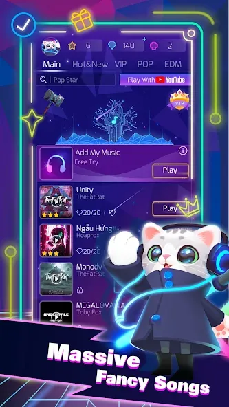 Sonic Cat (Соник Кэт) [МОД: Бесконечные деньги, Монеты и Мега MOD] Screenshot 1