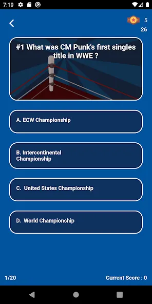 World Wrestling Trivia (Уорлд Рестлинг Тривия) [МОД: Много денег, Монет и Все открыто] Screenshot 4