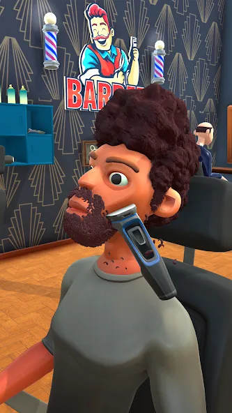 Fade Master 3D: Barber Shop (Фейд Мастер 3Д) [МОД: Все открыто, Дополнительные деньги и Меню MOD] Screenshot 1