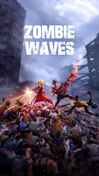 Zombie Waves (Зомби Вейвс) [МОД: Много монет, Открытые уровни и Мега MOD] Screenshot 1